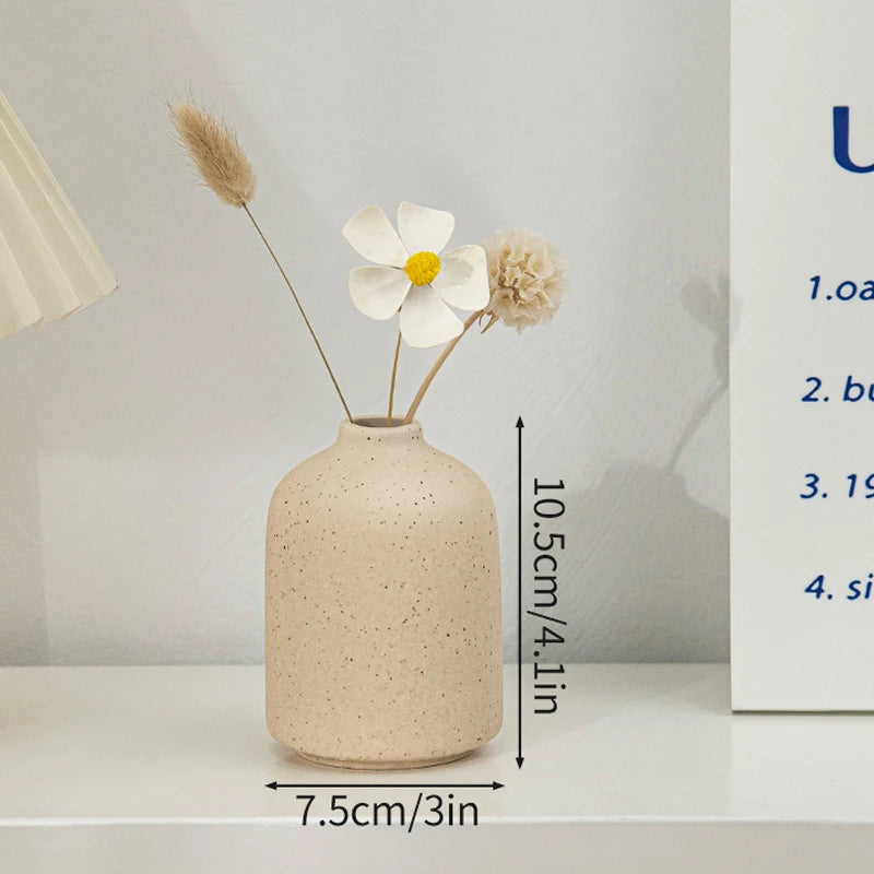 Oat Matte Flower Vase