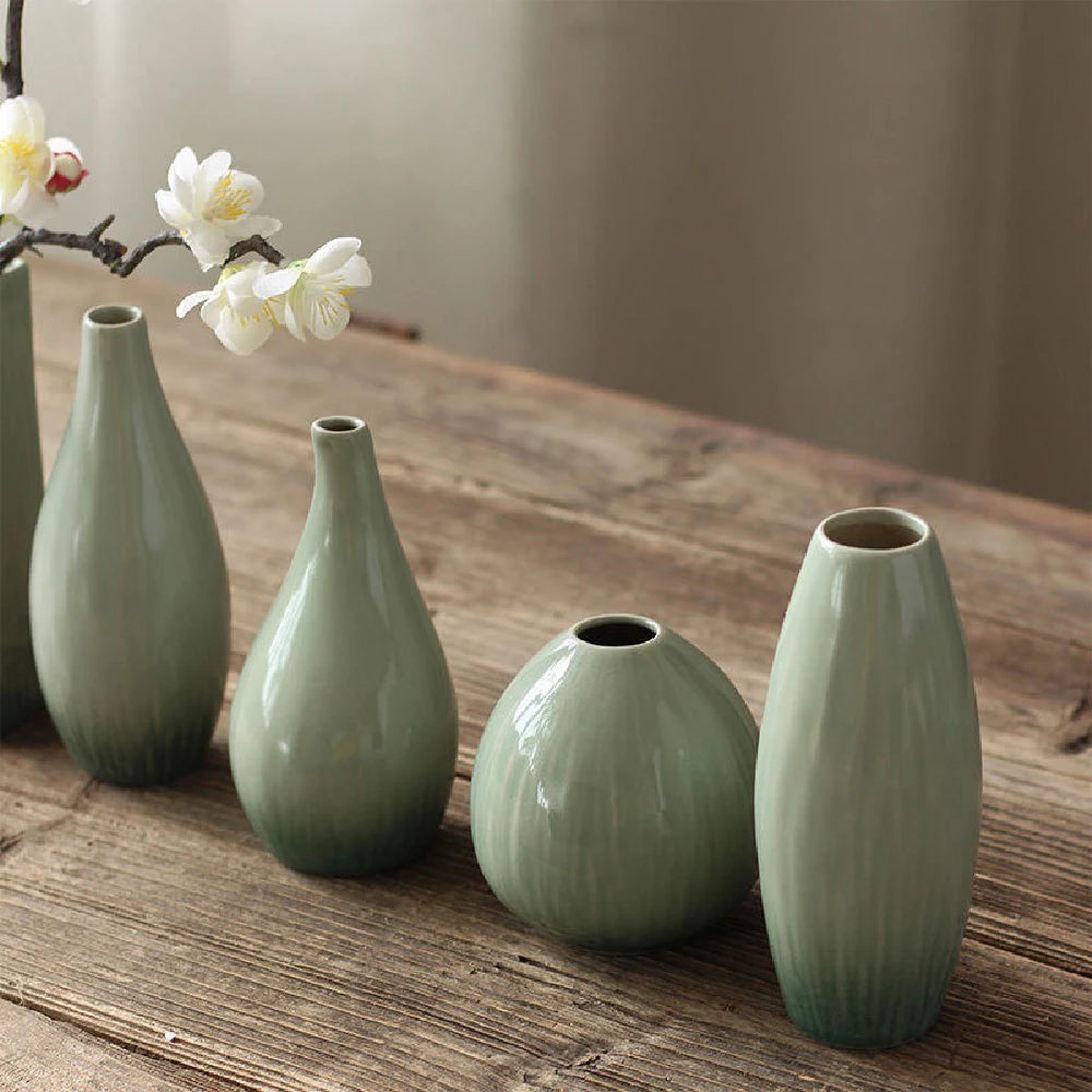 Celadon Stem Bud Vase