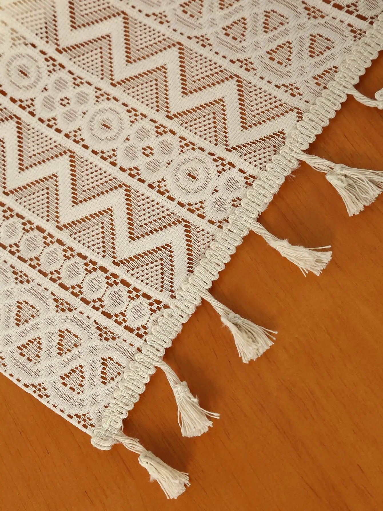Beige Lace Table Runner