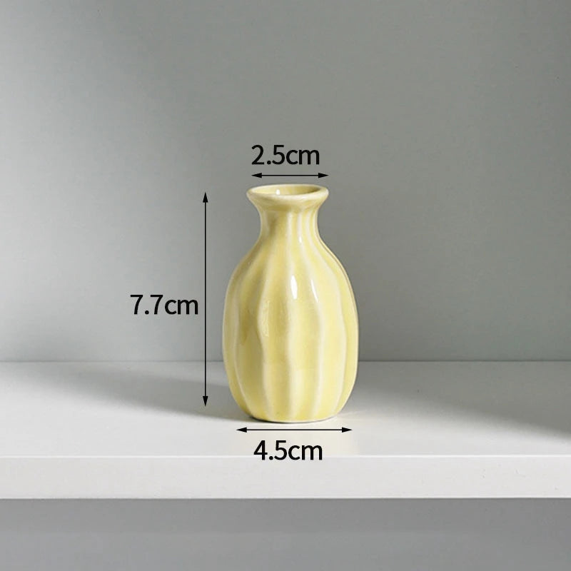 Glazed Colour Bud Vase
