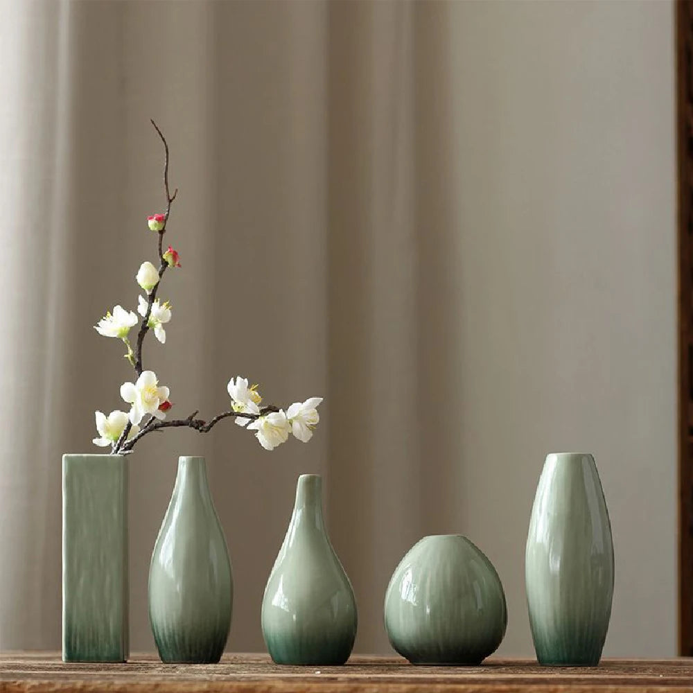 Celadon Stem Bud Vase