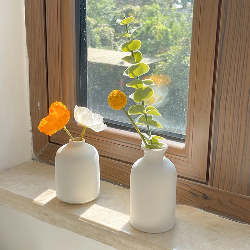 Oat Matte Flower Vase