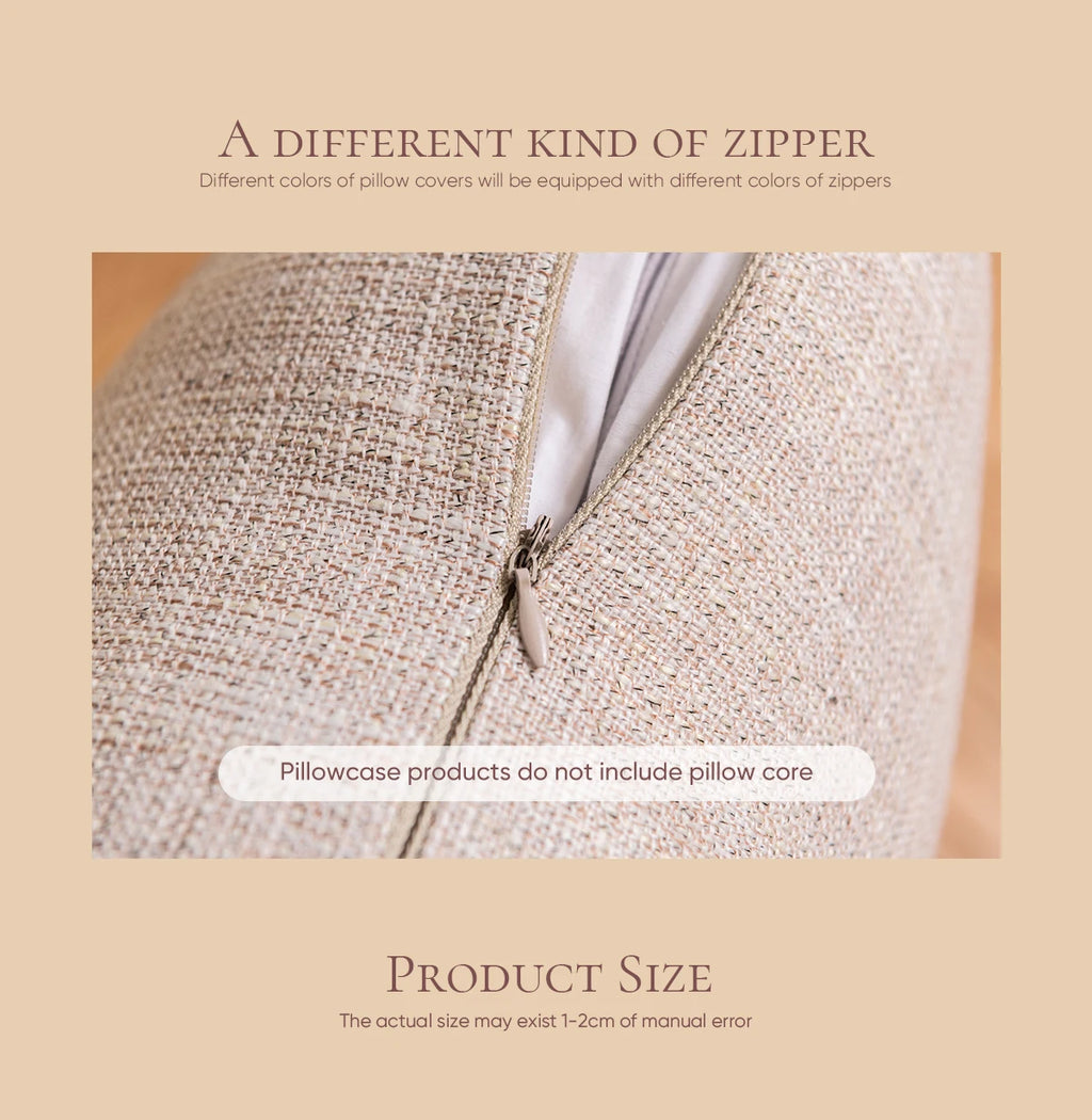 Tasselled Solid Cushion Cover
