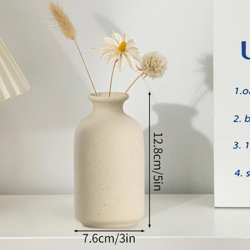 Oat Matte Flower Vase