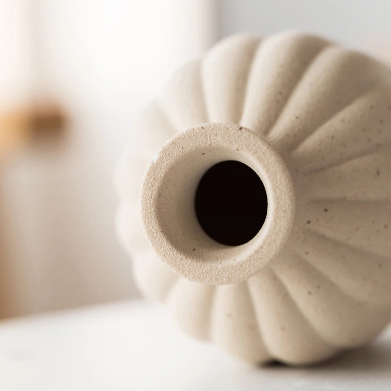 Oat Matte Flower Vase