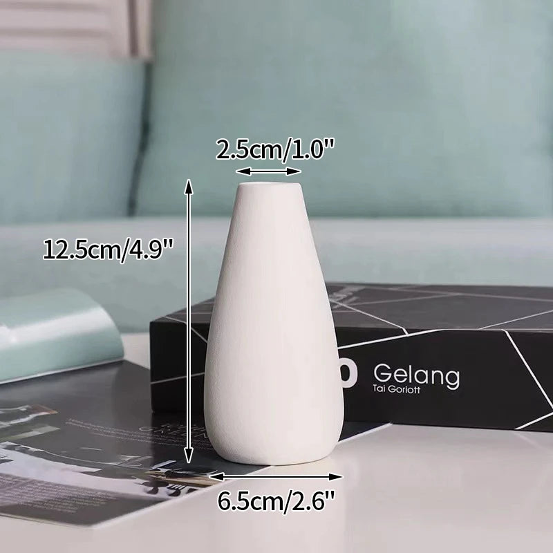 Oat Matte Flower Vase