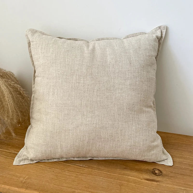 Plain Woven Ramie Cushion Cover