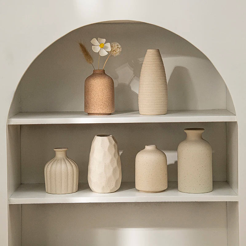 Oat Matte Flower Vase