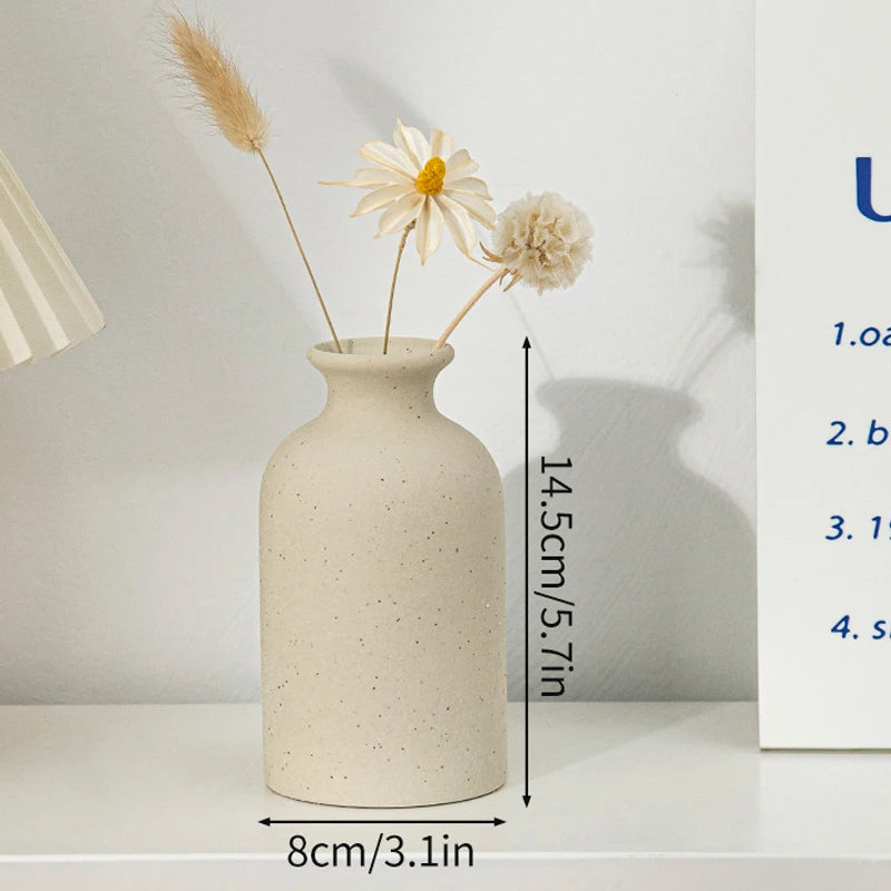 Oat Matte Flower Vase