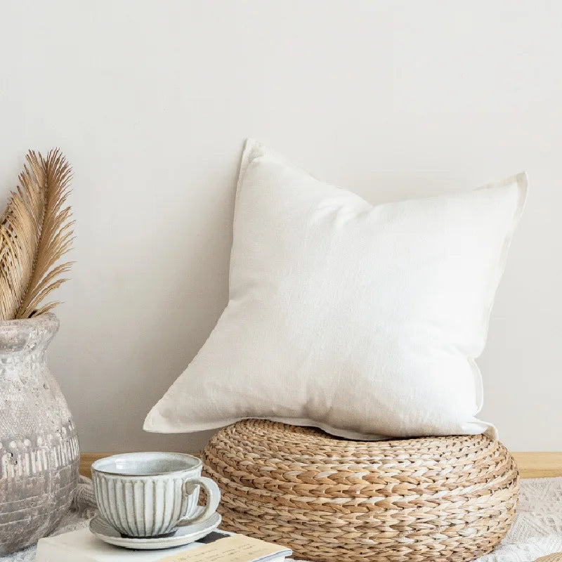 Plain Woven Ramie Cushion Cover