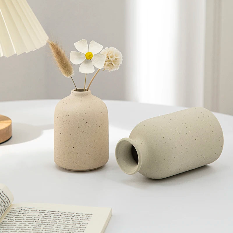 Oat Matte Flower Vase