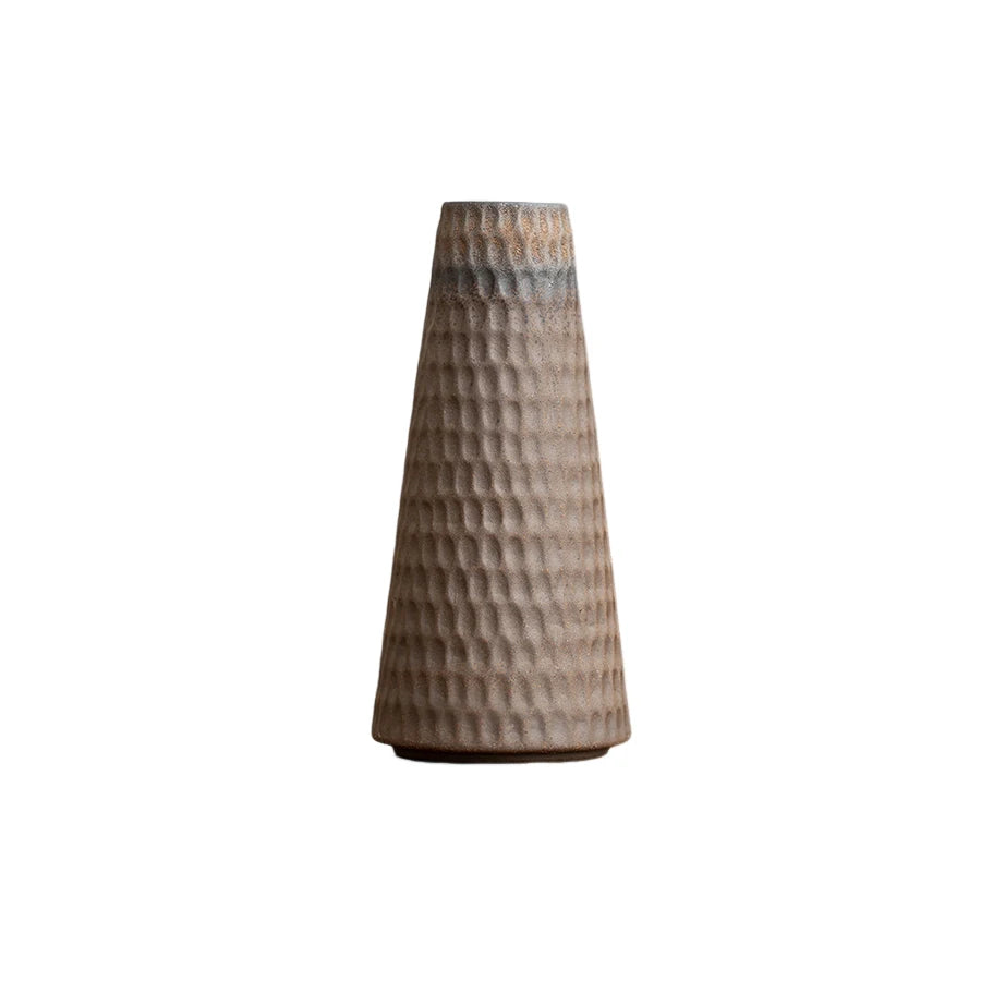 Carved Stoneware Vase