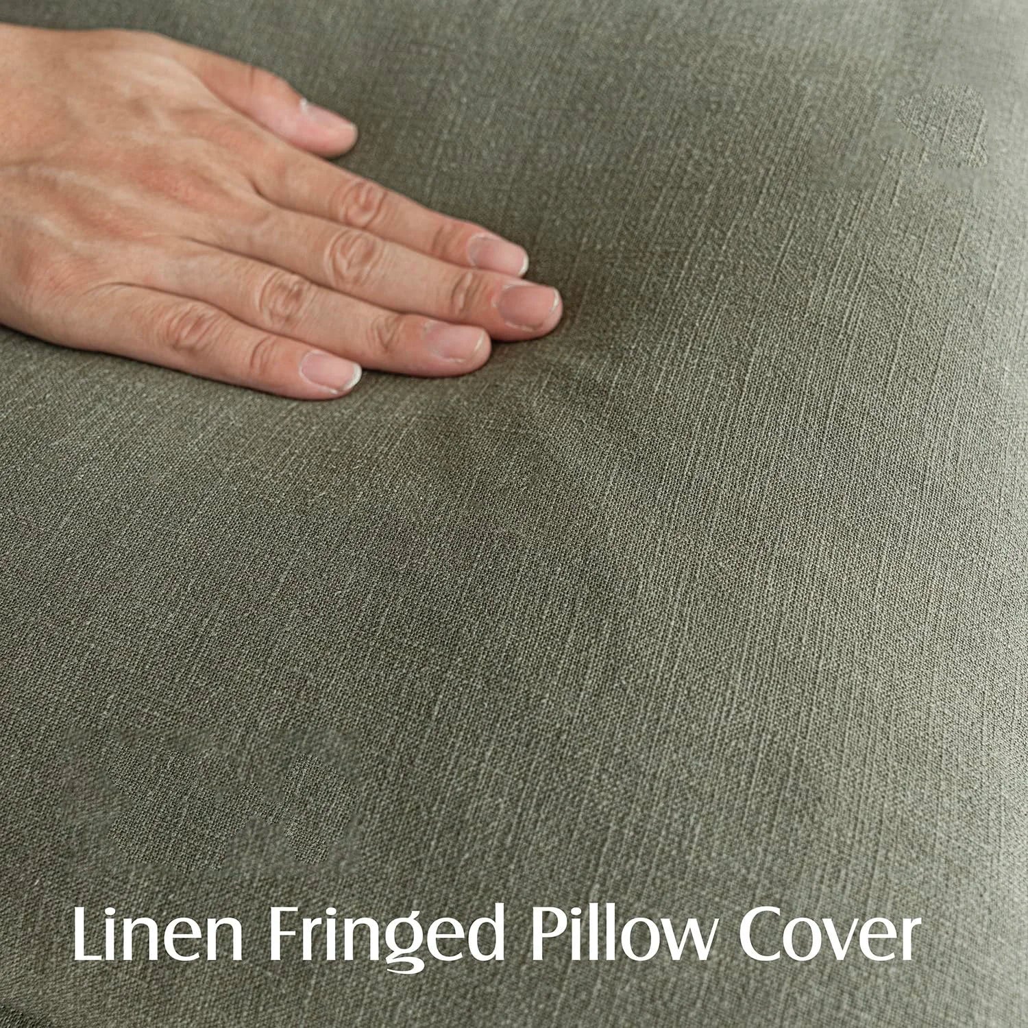 Fringed Ramie Cushion Covers, Set of Two