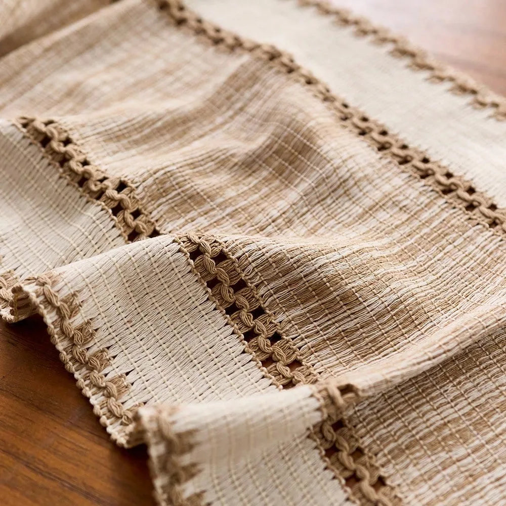 Nordic Boho Striped Table Runner