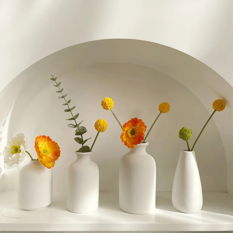 Oat Matte Flower Vase