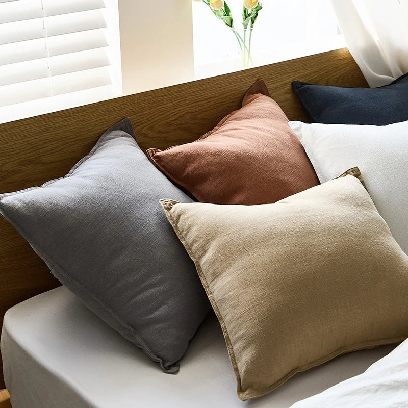 Plain Woven Ramie Cushion Cover