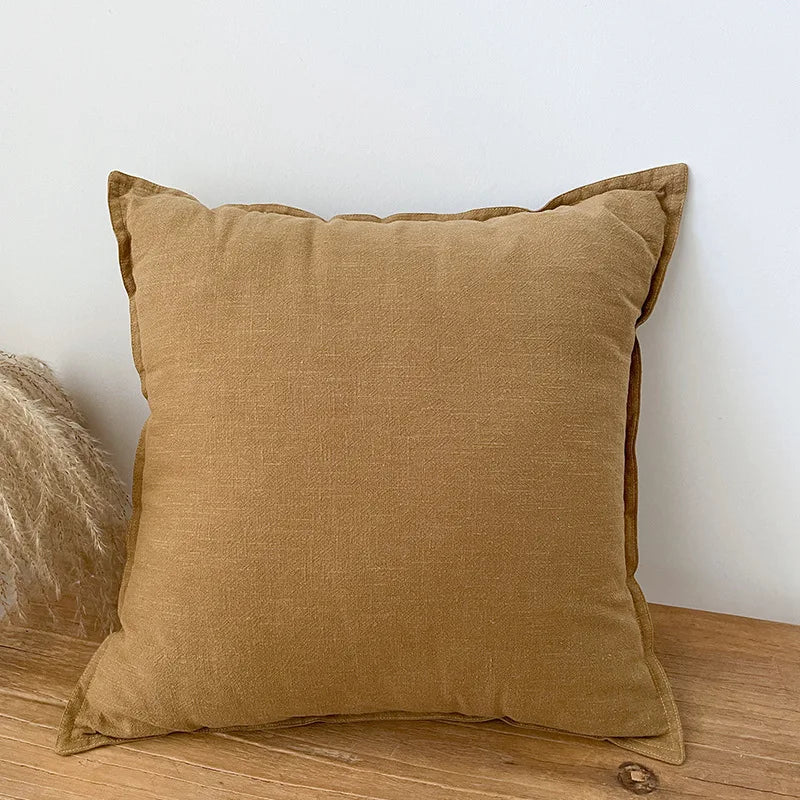 Plain Woven Ramie Cushion Cover