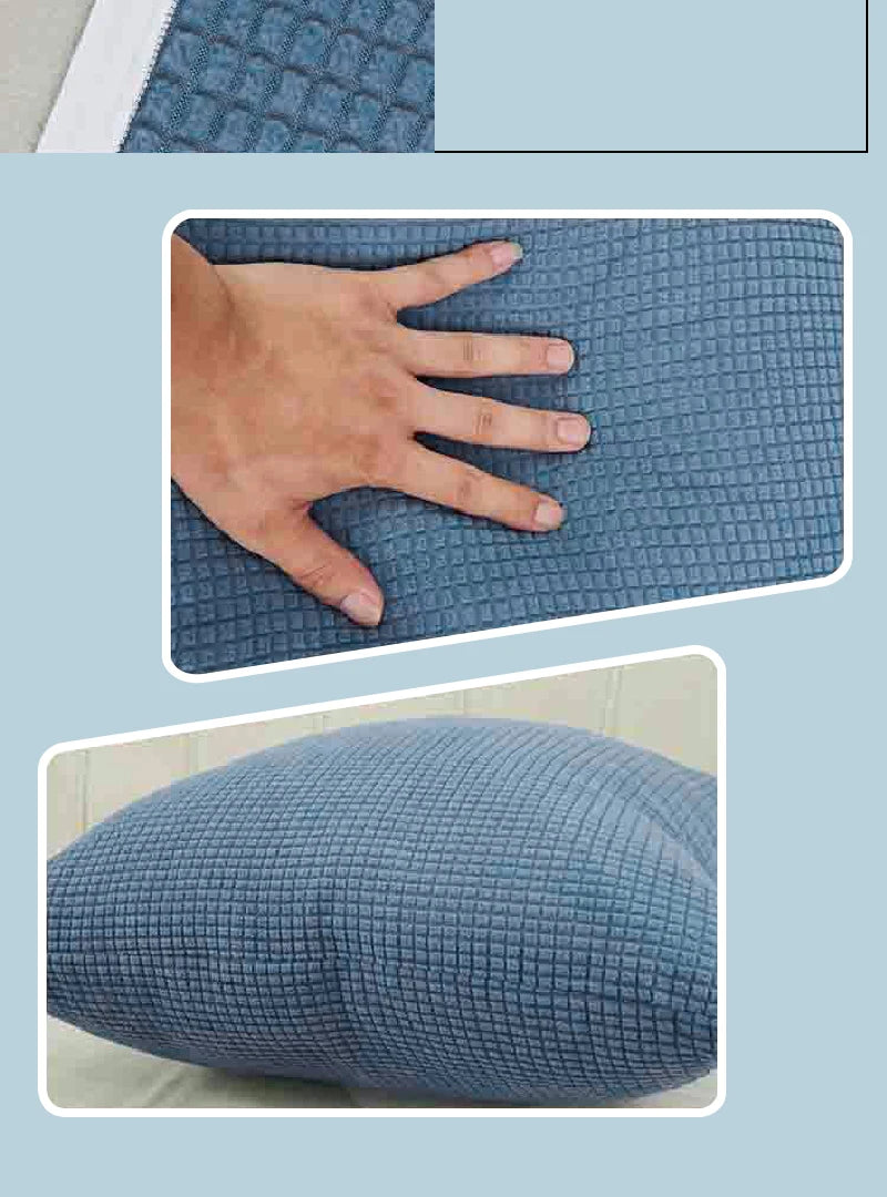 Solid Jacquard Knit Cushion Cover