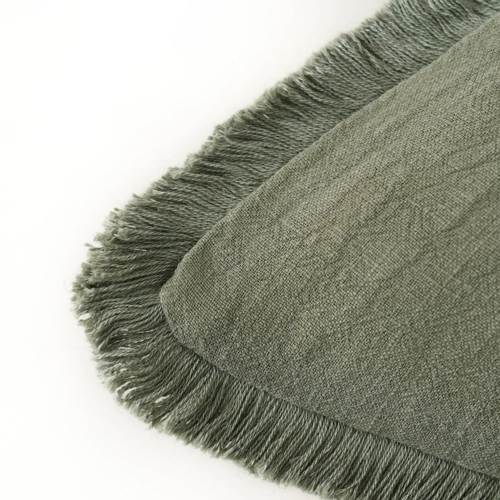 Fringed Ramie Cushion Covers, Set of Two