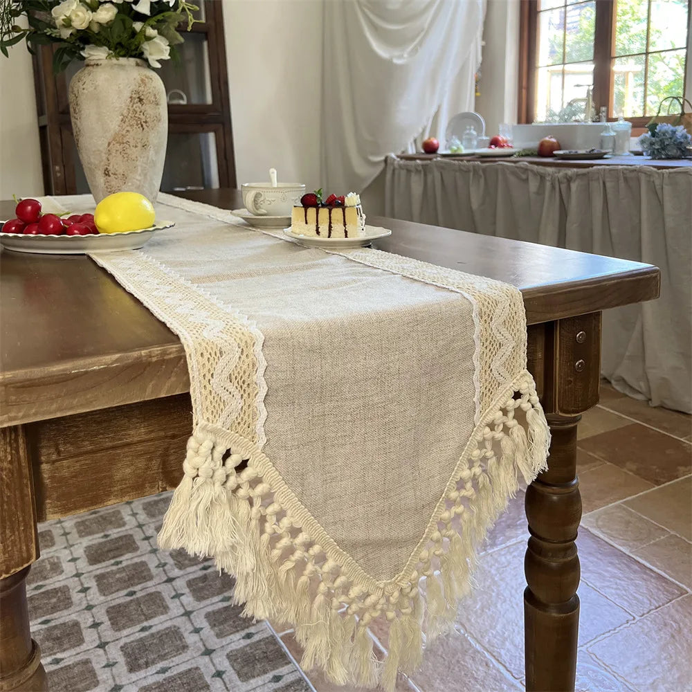Macramé Lace Table Runner