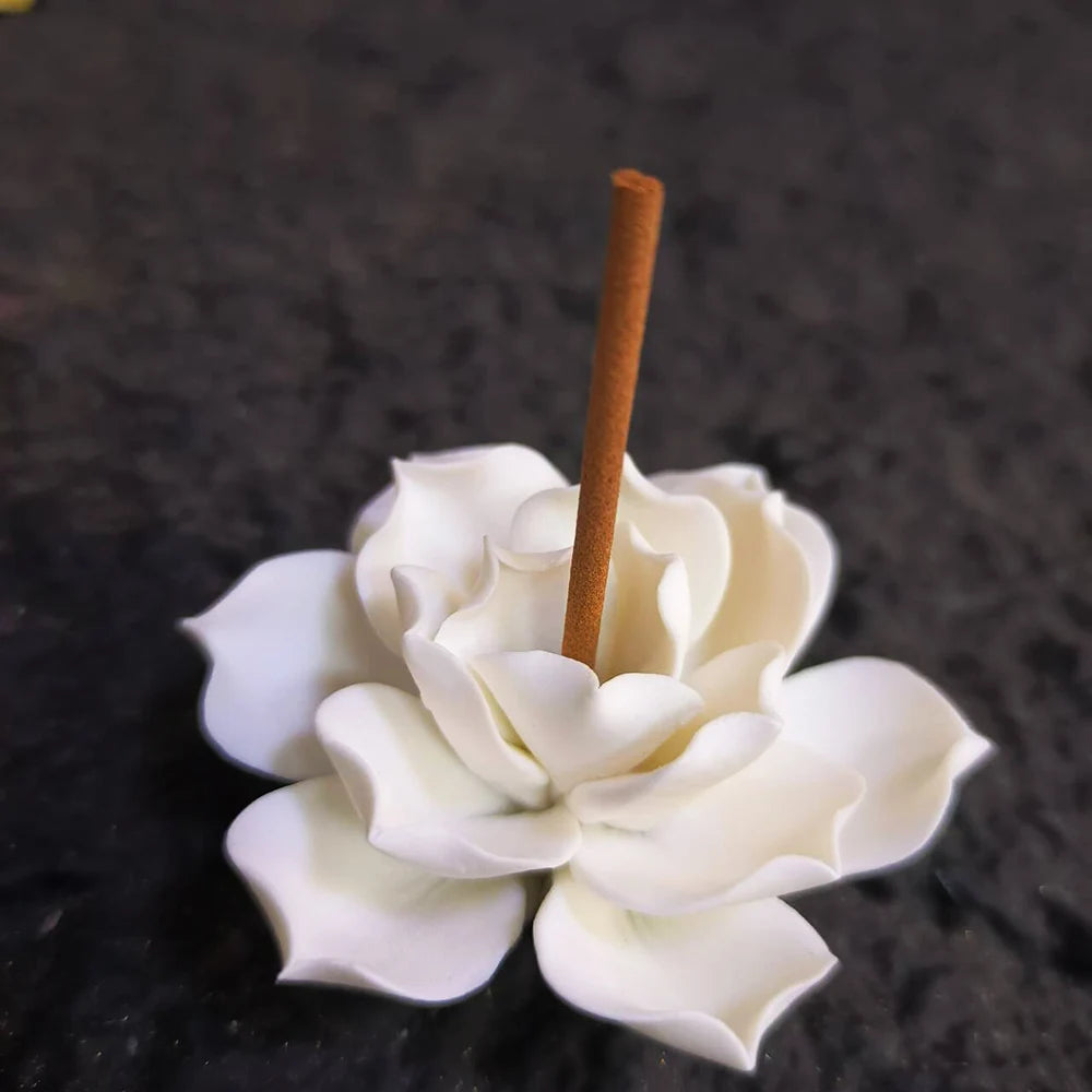 Lotus Ceramic Incense Burner