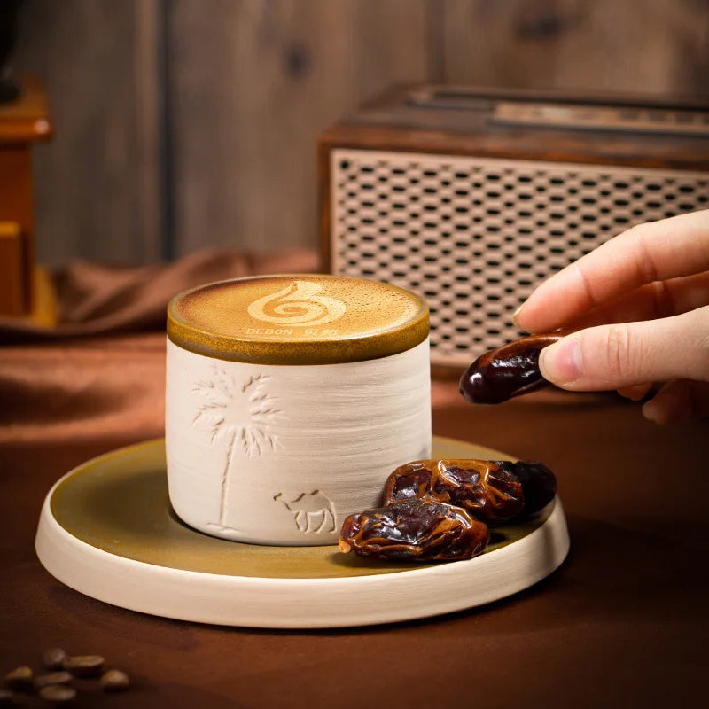 Stoneware Espresso Cup & Saucer