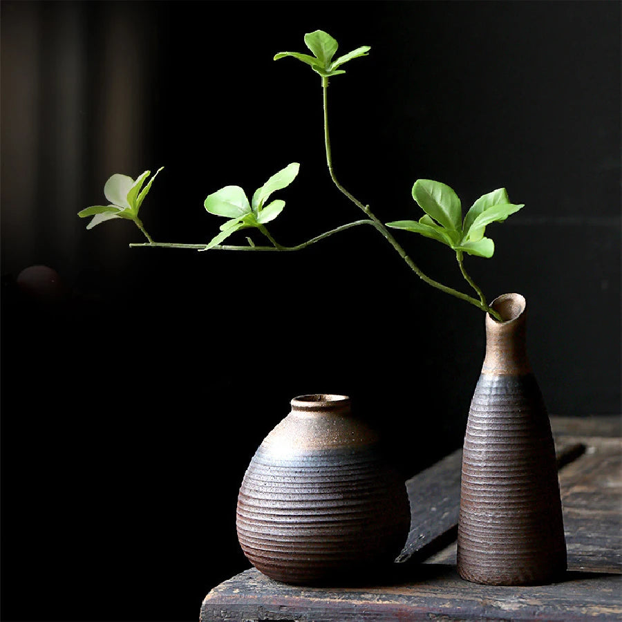 Rustic Pottery Bud Vase