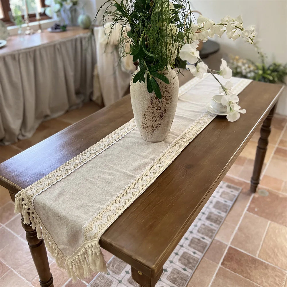 Macramé Lace Table Runner