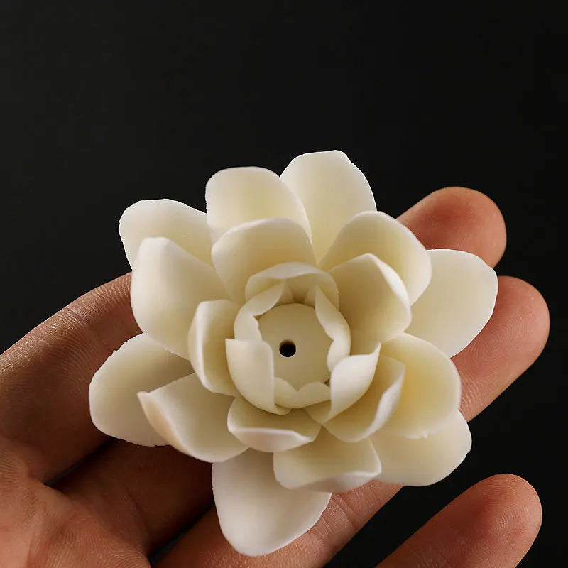 Lotus Ceramic Incense Burner