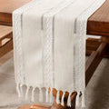 Linen Farmhouse Tassel Runner