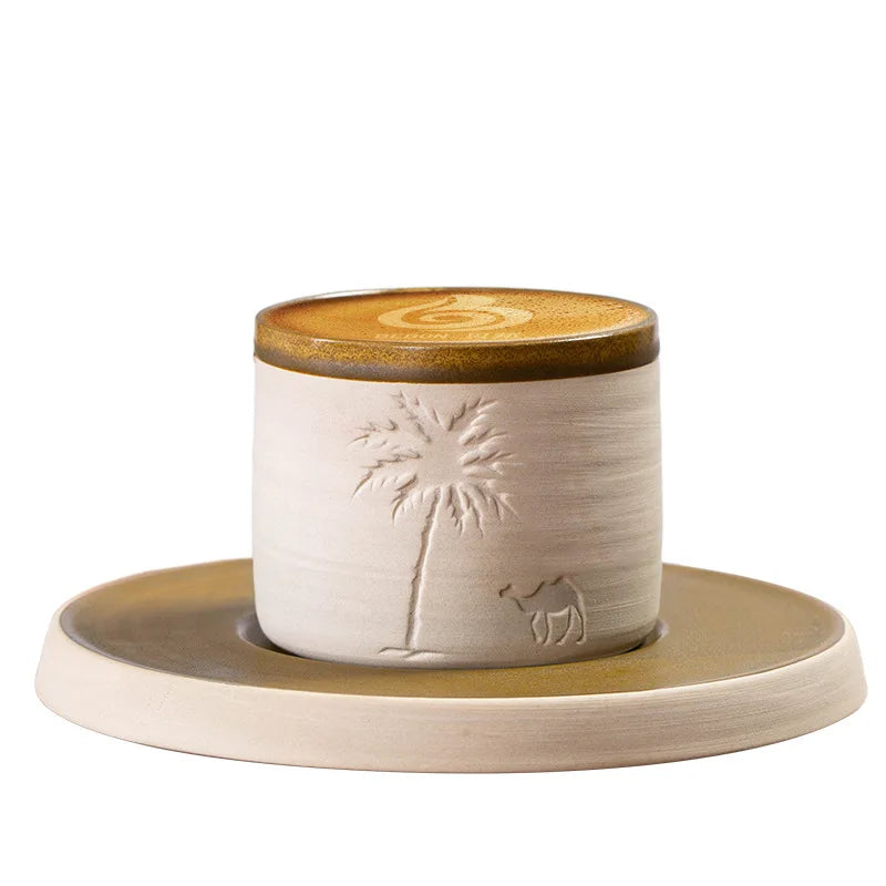Stoneware Espresso Cup & Saucer