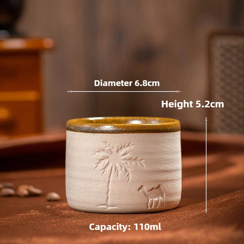 Stoneware Espresso Cup & Saucer